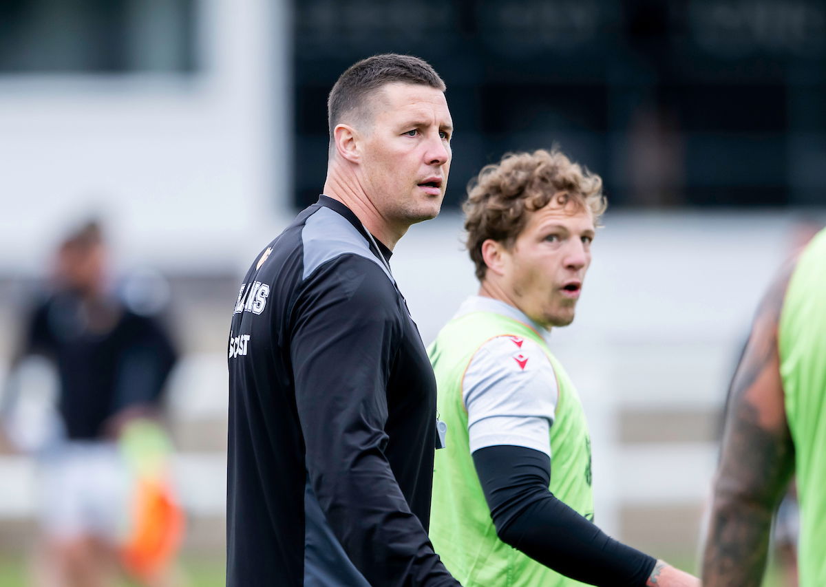 Catalans interim coach Joel Tomkins in training