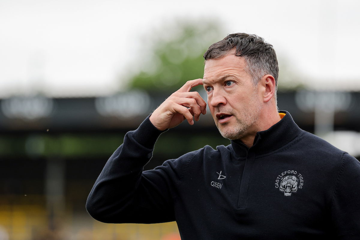 Castleford Tigers boss Danny McGuire on the sidelines