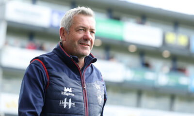 Wakefield Trinity boss Daryl Powell smiling after match