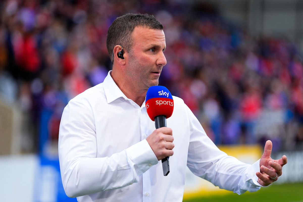 Hull KR boss Willie Peters speaks to TV crew