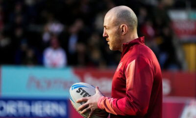 St Helens legend James Roby on the pitch