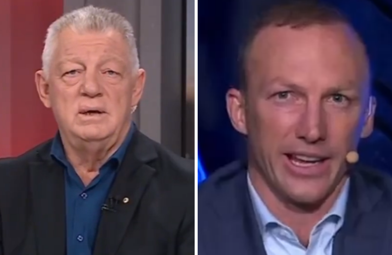 Rugby league greats Phil Gould and Darren Lockyer were discussing the State of Origin Game 1 between Queensland and New South Wales.