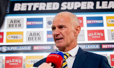 Leeds Rhinos coach Brad Arthur speaking to Sky Sports post-match