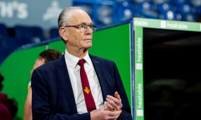 Huddersfield Giants chairman Ken Davy on the sidelines