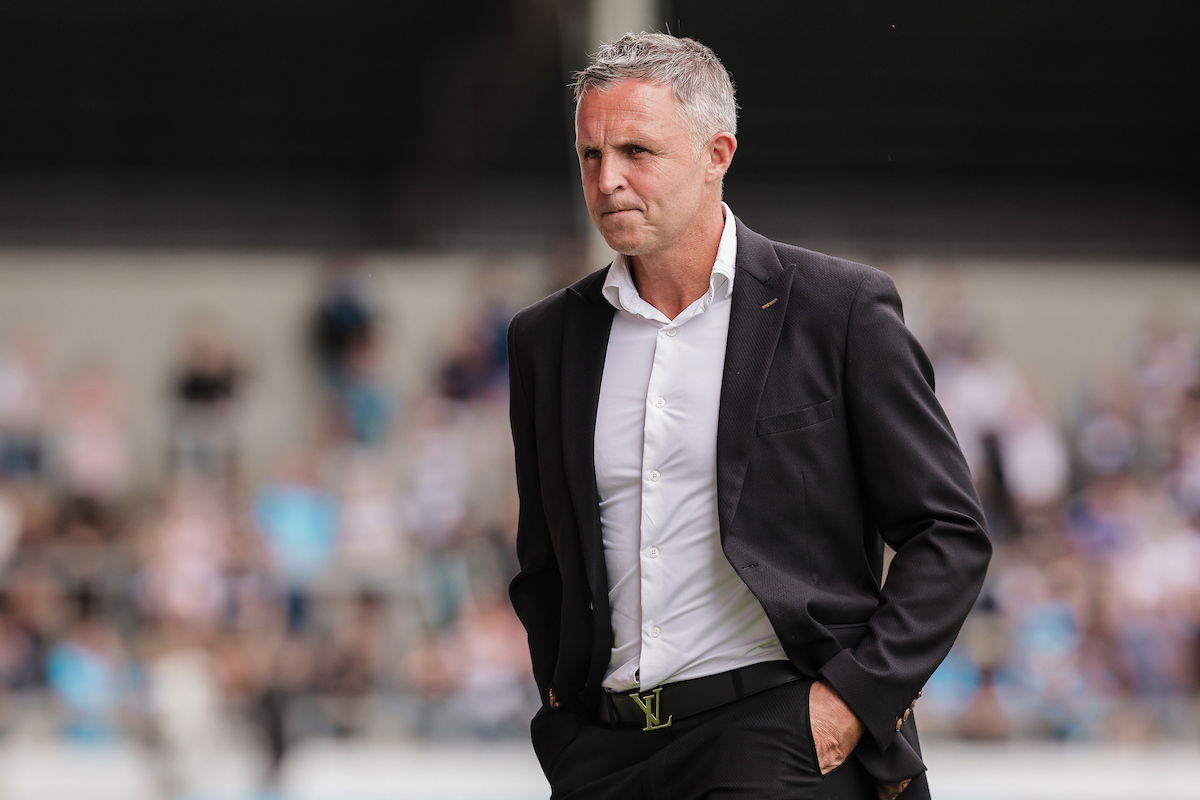Salford Red Devils boss Paul Rowley on the sidelines