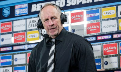 Hull FC coach John Cartwright speaks to the press