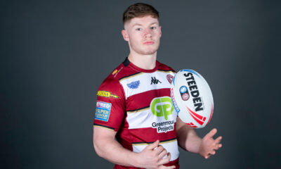 Wigan Warriors debutant Kian McDermott in media day shot