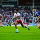 St Helens fullback Tristan Sailor in action