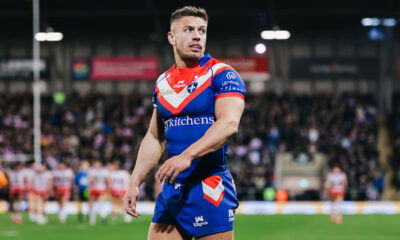 Wakefield Trinity winger Matty Russell during a match