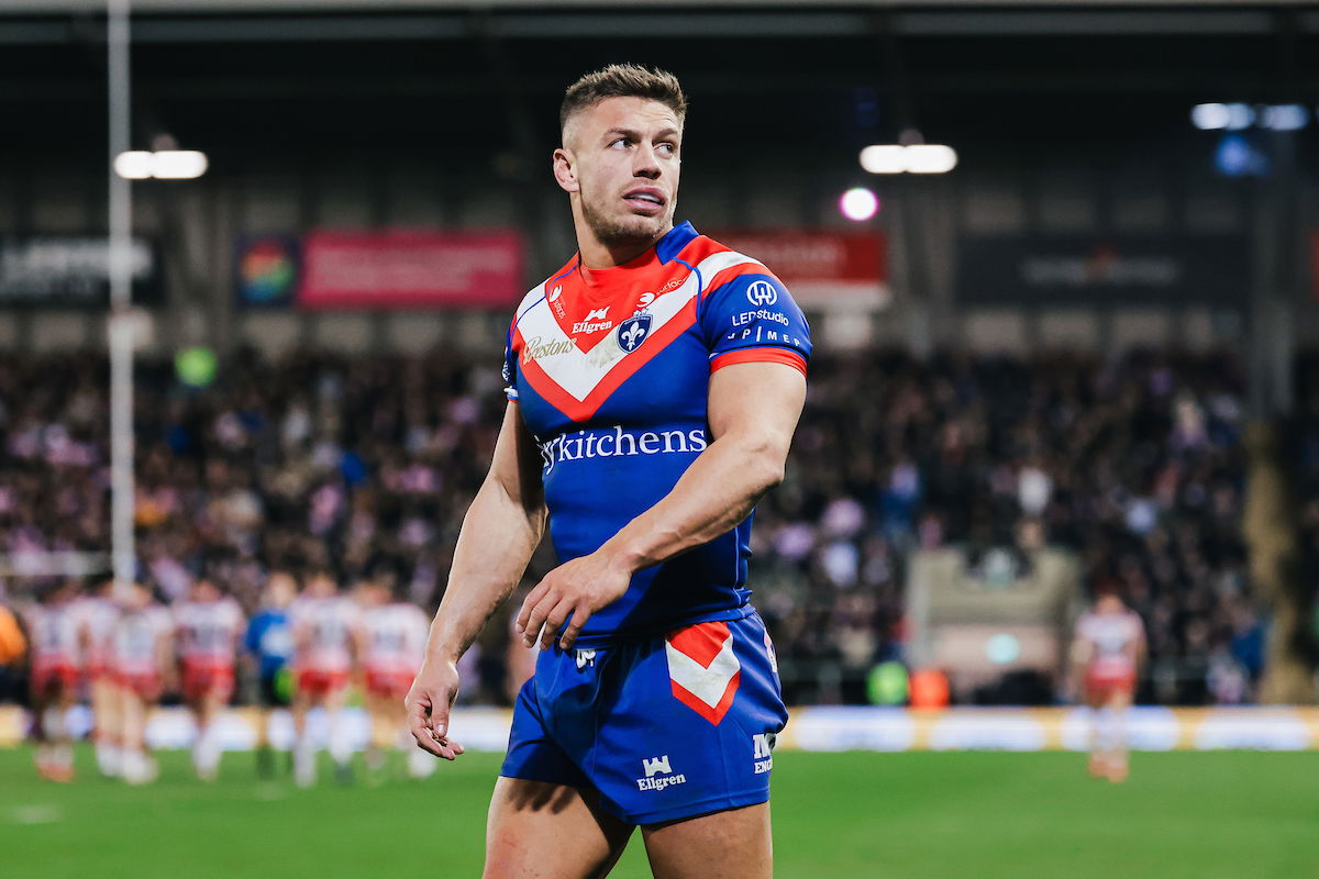 Wakefield Trinity winger Matty Russell during a match