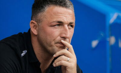 Warrington Wolves boss Sam Burgess looks pensive