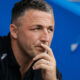 Warrington Wolves boss Sam Burgess looks pensive