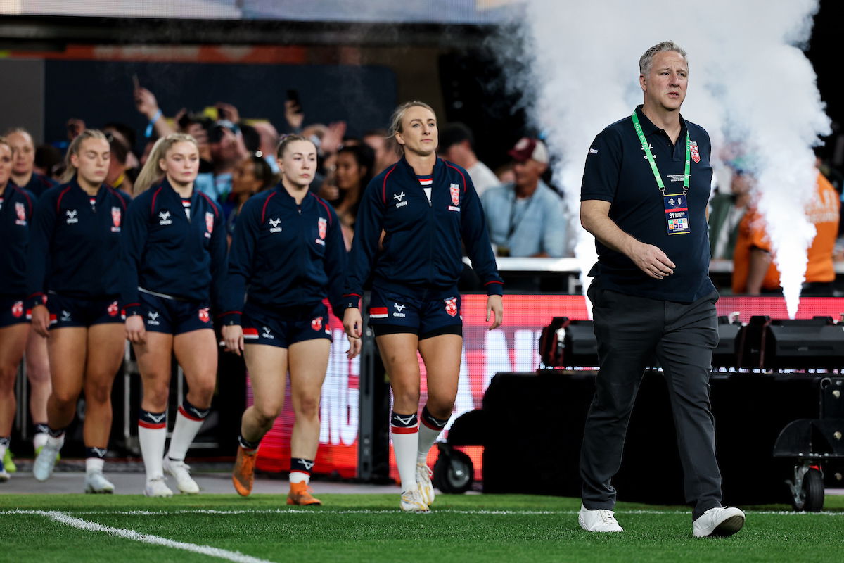 England Women head out onto the pitch in Las Vegas