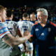 Wakefield Trinity boss Daryl Powell celebrates win with players