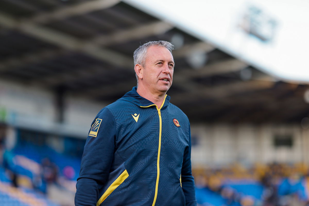 Former Catalans Dragons boss Steve McNamara on the sidelines