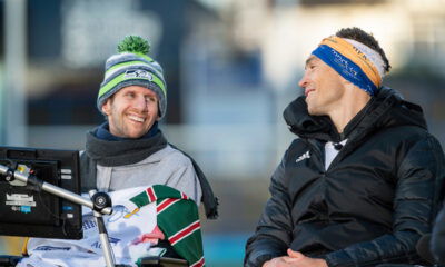 Kevin Sinfield and the late Rob Burrow followning another MND fundraising challenge