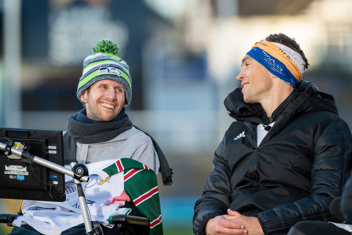 Kevin Sinfield and the late Rob Burrow followning another MND fundraising challenge