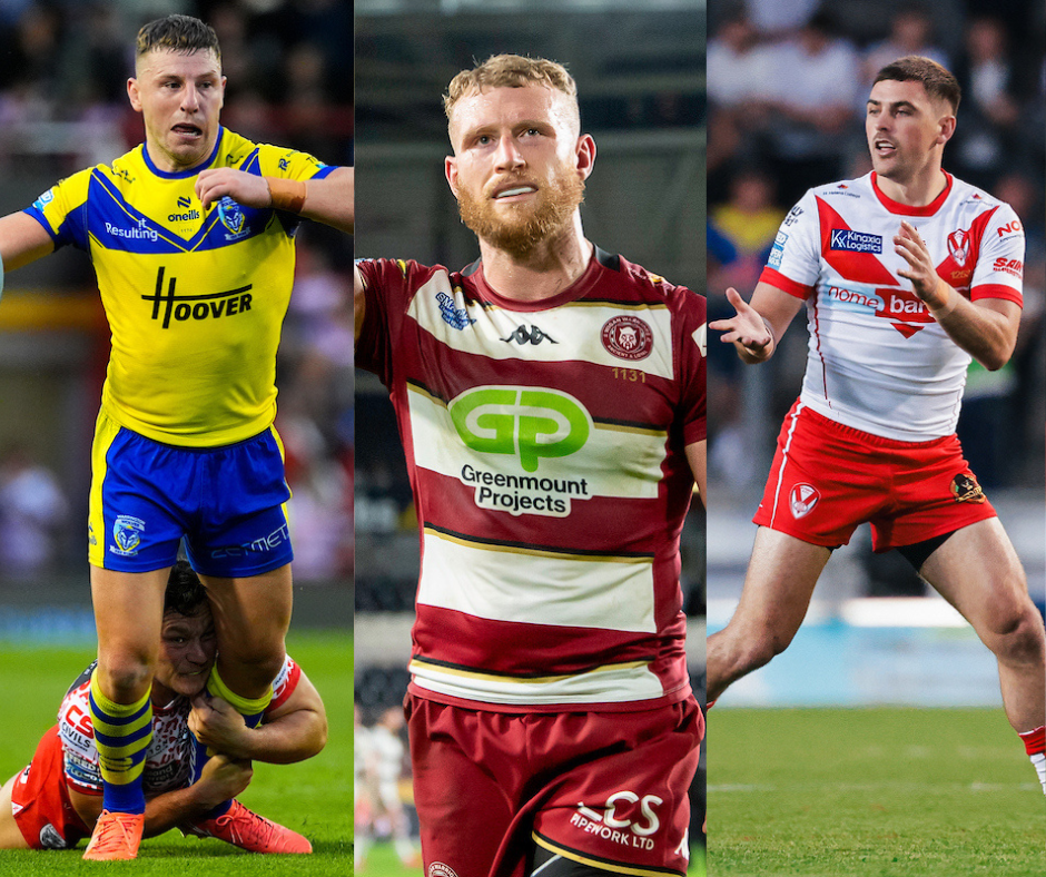 George Williams, Luke Thompson and Lewis Dodd of Super League