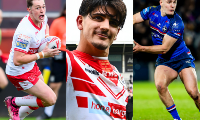 Super League players Jack Broadbent, Bill Leyland and Jake Trueman